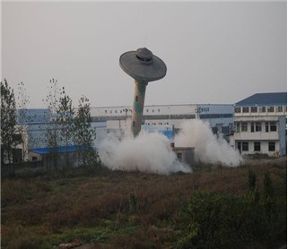 長沙水塔拆除工程中的危險因素
