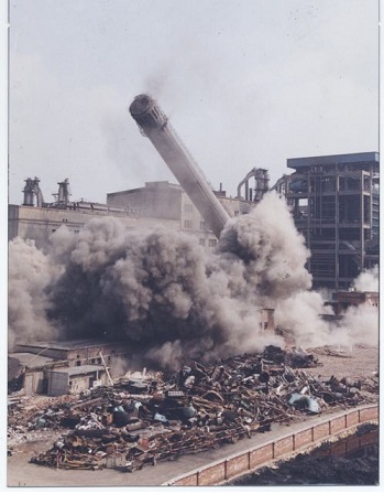 廢棄煙囪爆破拆除方案