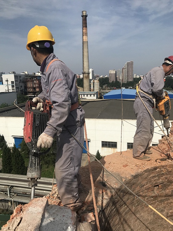 保定煙囪人工拆除施工安全環(huán)的作用