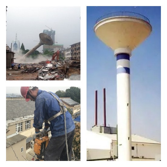 拆除廢棄水塔，消除安全隱患，守護(hù)城市安全